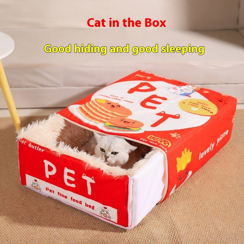 Fully Enclosed Sense Of Security Pet Bed