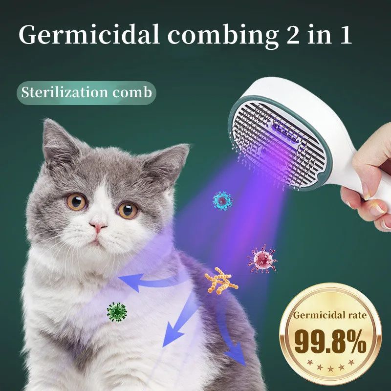 Cat Comb Dog Hair Remover Brush UVC
