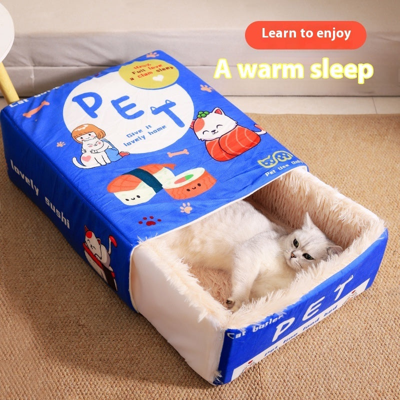 Fully Enclosed Sense Of Security Pet Bed