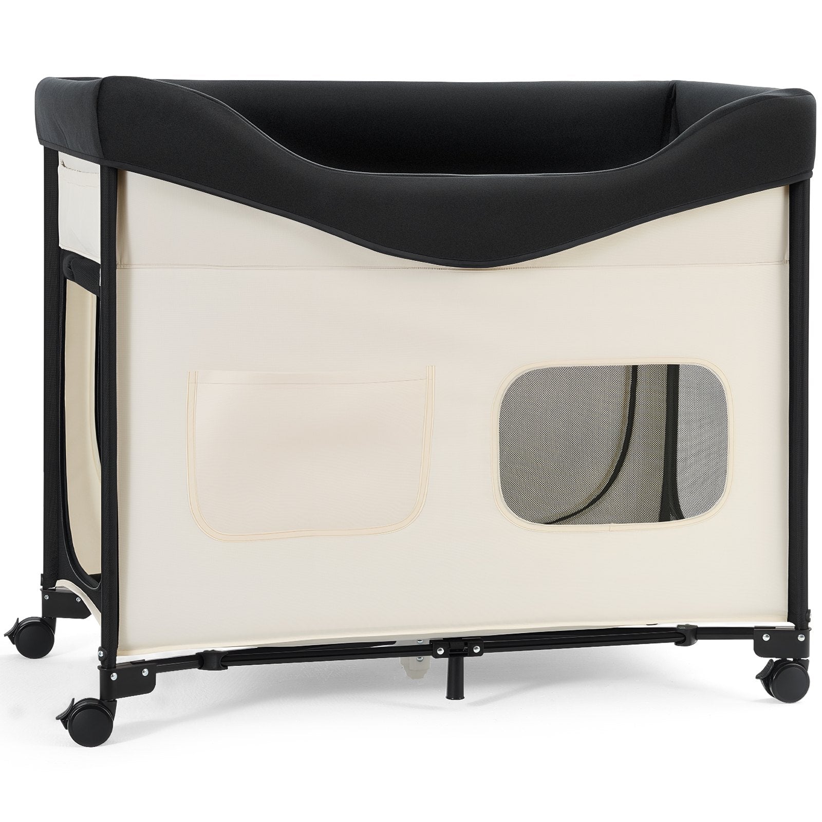 Elevated Lounge Pet Bed, Foldable Bunk Dog Bed With 600D Oxford Cloth And Dutch Velvet