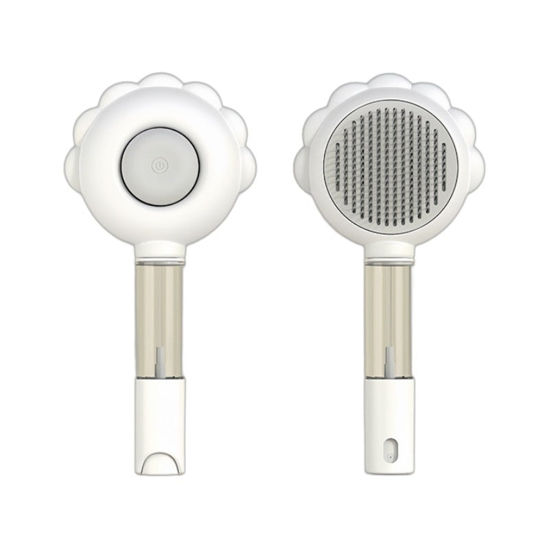 2 In 1 Self Cleaning Dog Brush Comb With Spray