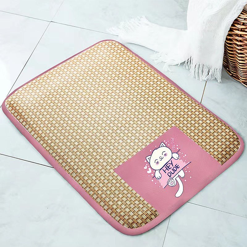 wooden dog bed