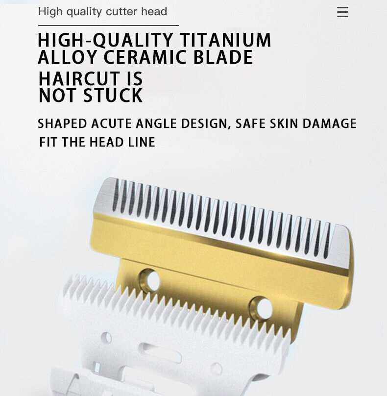 nail clipper with gold titanium alloy body and white ceramic toothed blade for smooth pet grooming